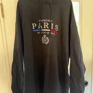 Balenciaga Black Paris Hoodie